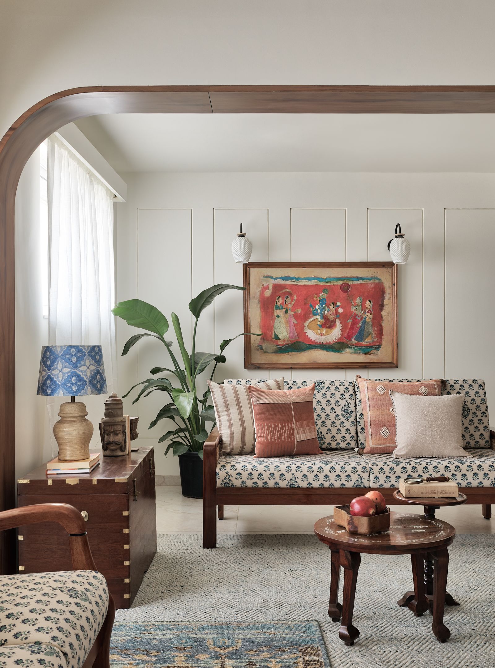Ivory Pune home showcasing folk art, cane and revitalised heirlooms, The Indian Austere